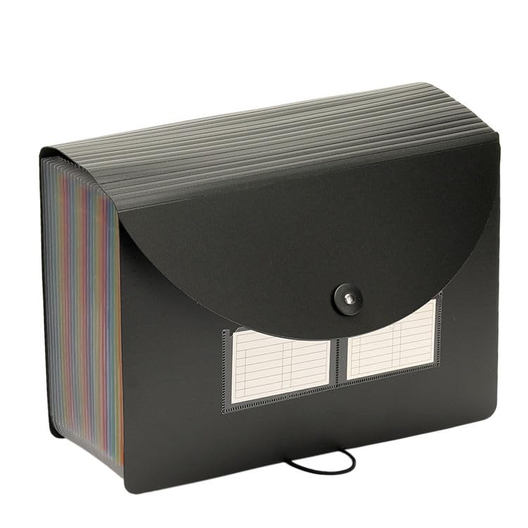 Image of Sumiko Expandable File Folder 13 Pockets | A4 Letter Size Document Organizer with Accordion Design | Portable Paper & Stationery Storage for Office, School & Home | Multicolor
