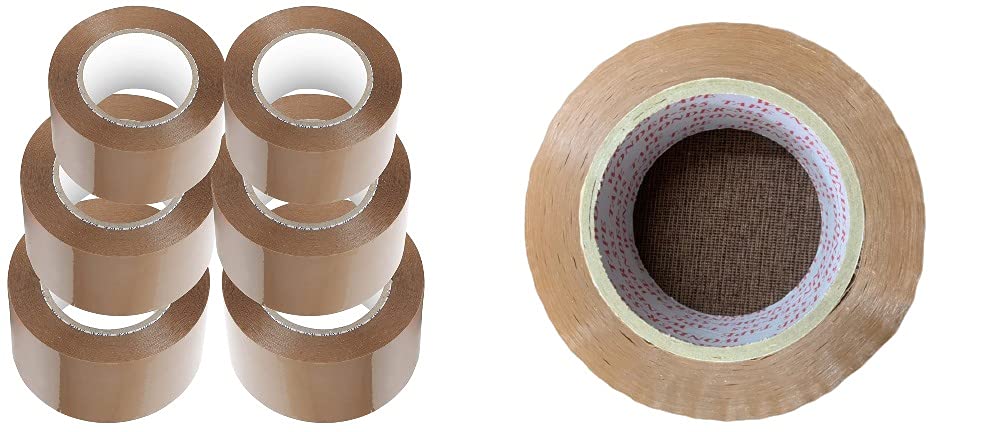 ANRA 2 Inch 200 Meters, Pack of 6, Brown BOPP Tape Self Adhesive High-Strength Packing Tape Rolls, Packaging Tape | Brown Tape | e Commerce Industrial Tape for Home, Office use & Box Packing (B09RPBZ3VR) Amazon Price History, Amazon Price Tracker