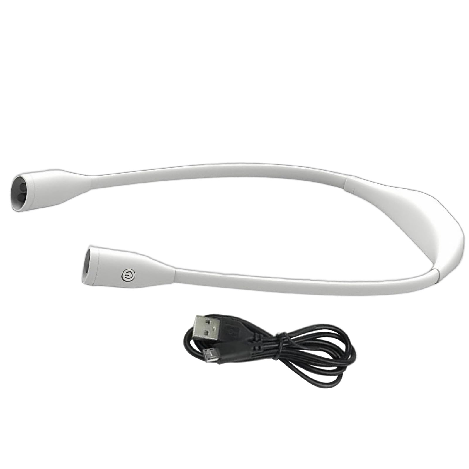Luz de lectura portátil para el cuello con protección ocular LED, 4 cuentas, brillo ajustable, 3 temperaturas de color para mayor comodidad, camping, luz de cuello