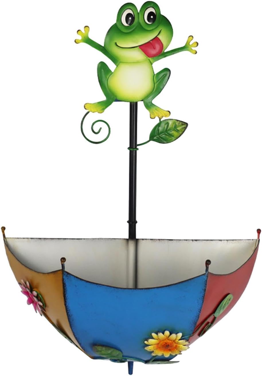 Railing Flower Pot Wall Mounted Planter Wall Mount Plant Pot Hanging Wall Planter for Outdoor Deck Fence Countryside Porch, Green Frog