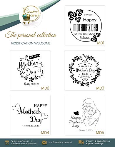 Personalized Mother’s Day Mug with Smooth Finish | Moscow Mule Copper Mugs Premium Quality Frosty Mug with Handle| Solid Copper Mugs Perfect for Cold Drinks Beer Wine Bars Parties (16 oz)