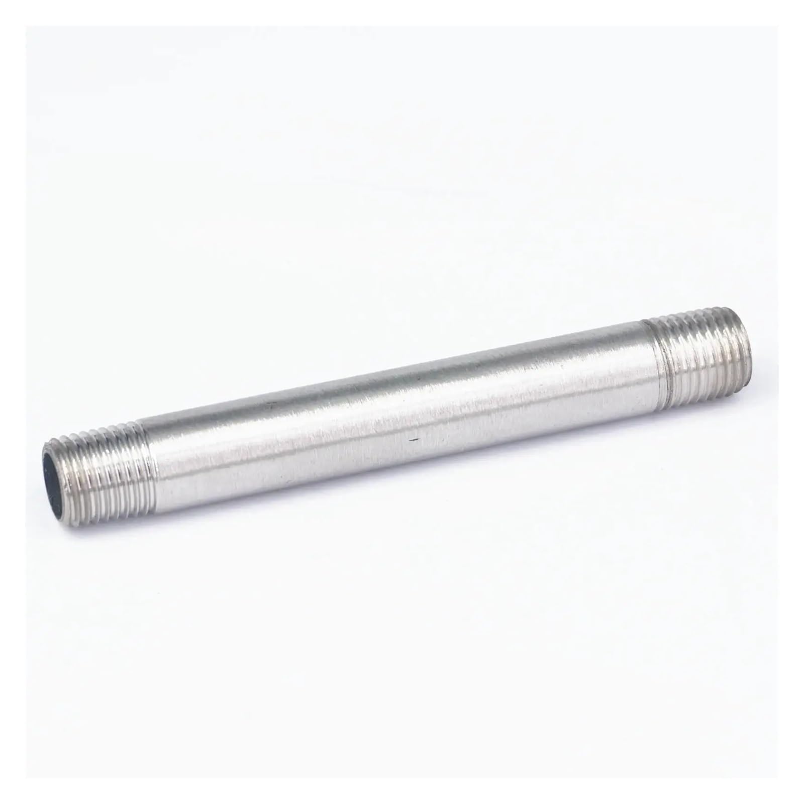 1/4" BSP Equal Male Thread Length 100mm Barrel Nipple 304 Stainless Pipe Fitting Connector