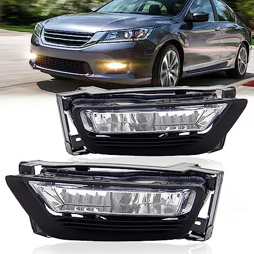 Luces Antiniebla Para Honda Accord 2013-2015 | Par Izquierdo Y Derecho | Kit Con Bombillas Y Cableado