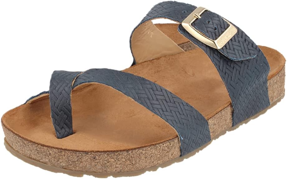 HAFLINGER unisex-adult Summer Genuine Leather Comfort Anatomic Footbeds Straps Juno Sandals