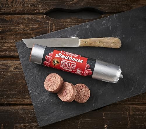Fleischeslust Hundefutter Steakhouse Büffel pur 600 Gramm