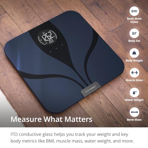 Greater Goods Digital Smart Scale for Body Weight | US-Based Company Powered by Superior Service & Dependable Products | (Black Bluetooth)