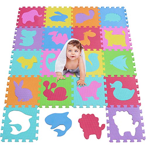 MSHEN 18 TLG. Puzzlematte Spielmatte Kinderteppich Spielteppich...