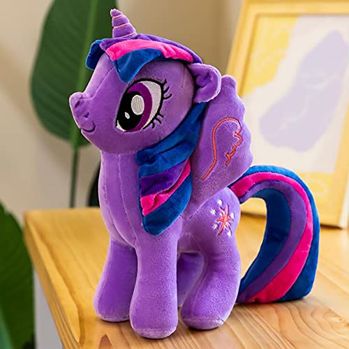 Unicorn Plush Doll Twilight Sparkle Twilight Sparkle Toy Gifts for Game Fans and Kids Birthday Christmas Toys Figures Decoration for Boys Girls (30cm, Twilight Sparkle)
