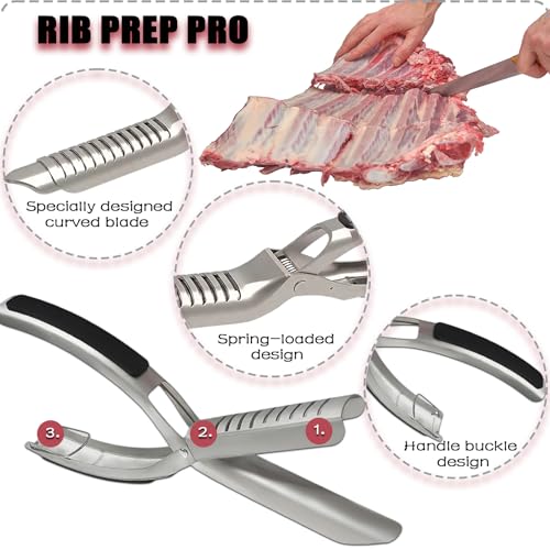 Herramienta para quitar membrana de costillas acero inoxidable miniatura 3