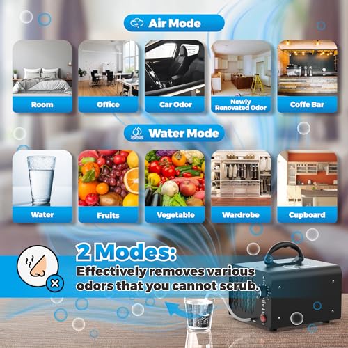 TTDMK Gerador de ozônio e gerador de ozônio água 38.000 mg/h, máquina de ozônio de alta capacidade,