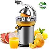 ✅Fácil de desmontar y limpar➤Cono, filtro, boquilla de goteo, cubeta de jugo transparente, brazo de aluminio, tapa de jugo extraíble, todos los accesorios se pueden lavar en el lavavajillas (NOTA:Por favor siga las instrucciones de uso y continuae trabajando durante hasta 10 minutos en una sola operación)