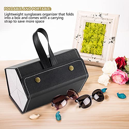 viagem para óculosol para vários pares, Caixa organizadora óculosol viagem múltipla, Organizadoreócu