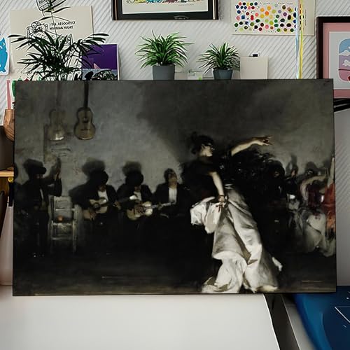 Impression sur toile El Jaleo Sargent, tableau décoration murale 30x45 - 3