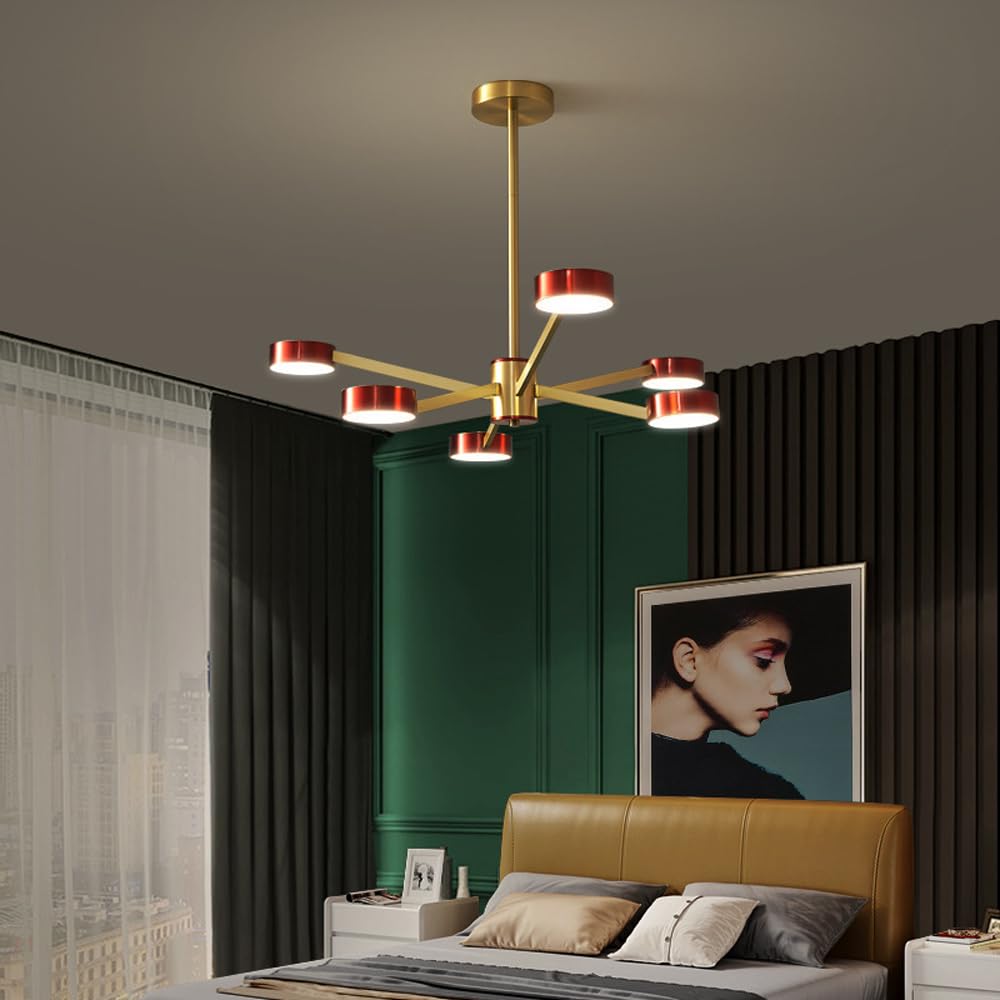 Lustre moderne pour salle à manger avec lampes suspendues LED