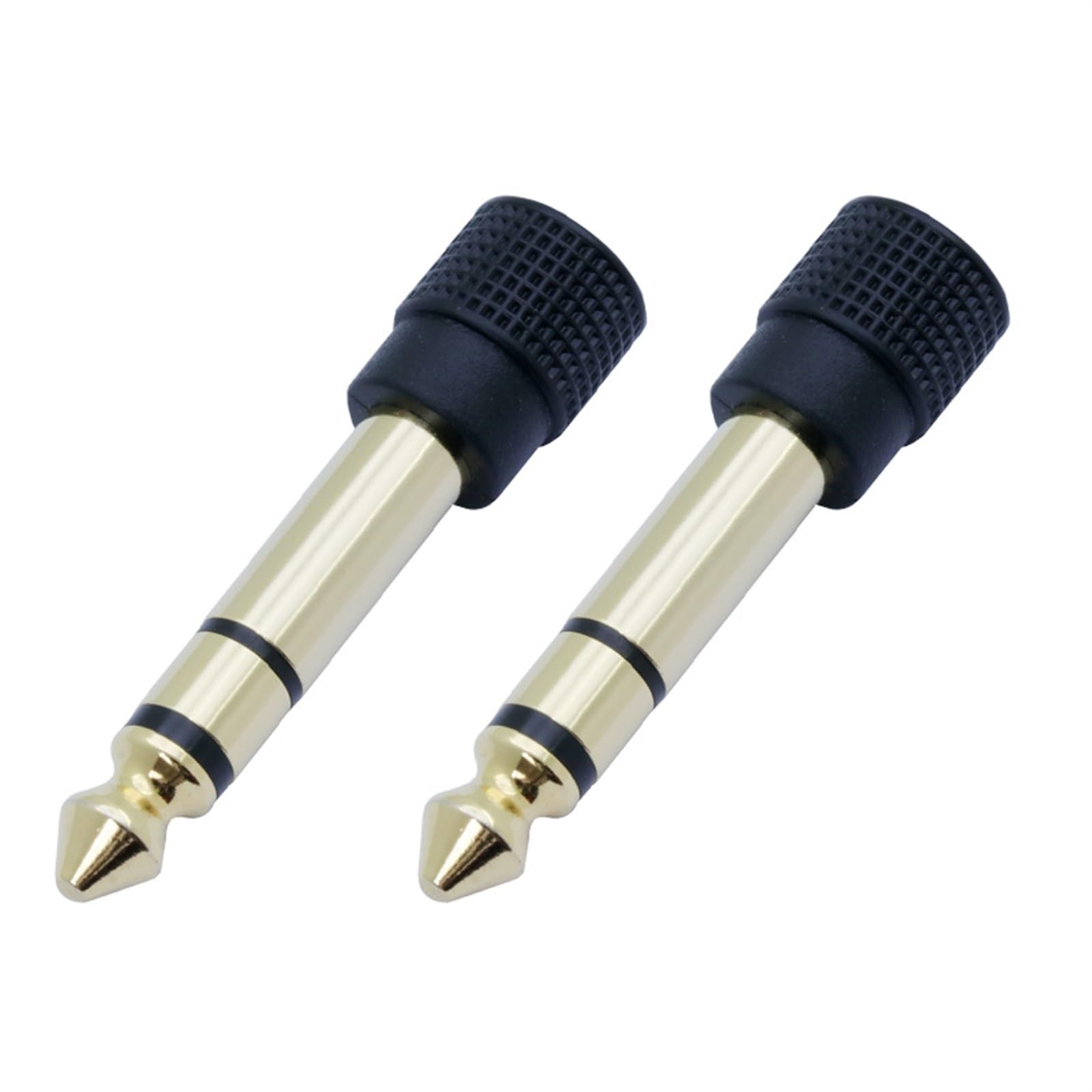 10 pièces/lot 6.35mm stéréo 3 pôles prise mâle à 3.5mm connecteur Jack stéréo femelle 3.5mm à 6.35mm adaptateur convertisseur