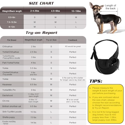 YUDODO Bolsa tiracolo de malha respirável para cães e gatos