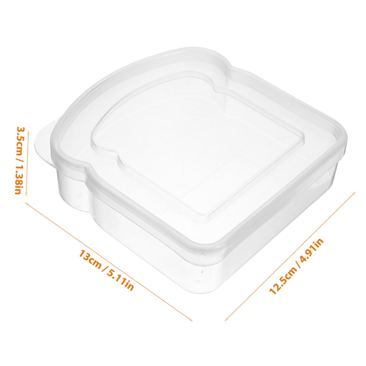 Garneck 5 Set Di Contenitori Ermetici Per Pane Sandwich Contenitori Riutilizzabili Per Sandwich Per Adulti Compatti E Portatili Per Esterni 2 Pezzi * 5