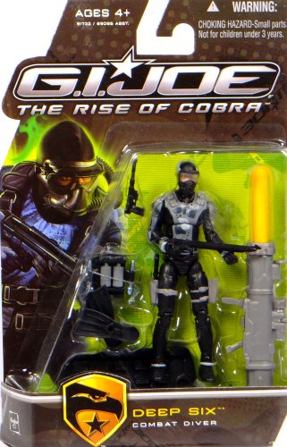 G.I. Joe The Rise of Cobra 3 3/4 Action Figure Deep Six (Combat Diver)