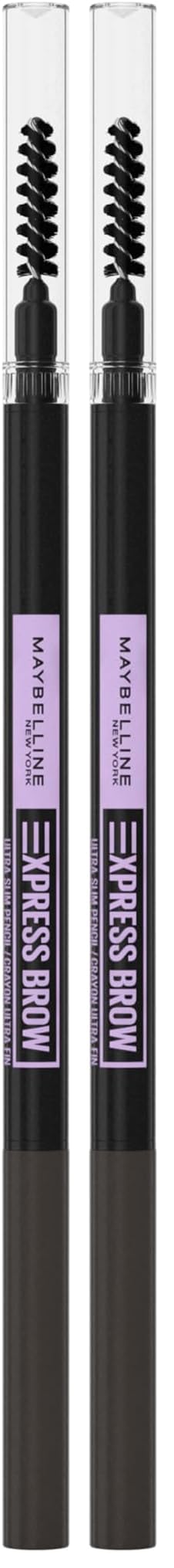 Maybelline New York Augenbrauenstift, Brow Ultra Slim Liner, Nr. 05 Deep Brown (Packung mit 2)