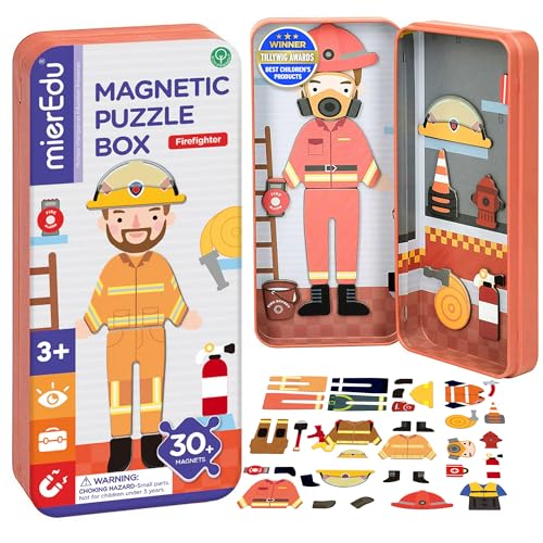 Magnetspiel Puzzle Für Kinder Ab 3 Jahren – 3-in-1, Faltbar, Perfekt Als Reisespiel Für Auto & Flugzeug