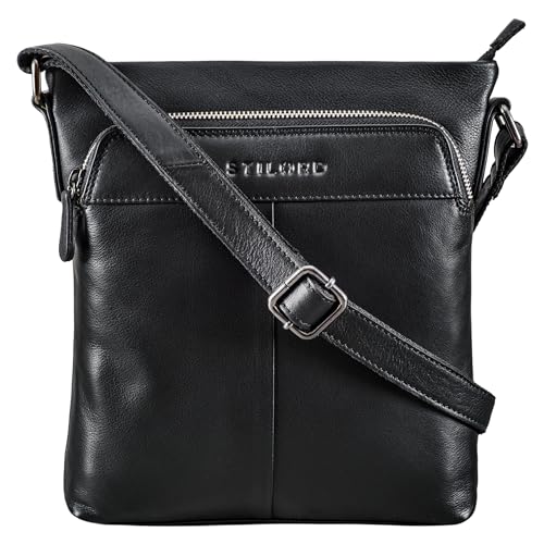 Sac à main de loisirs en cuir véritable STILORD au design vintage et finitions de caractère