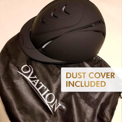 image for Ovation Deluxe Schooler Helmet Small/Medium Black (Hat Size: 6 1/2-7, 