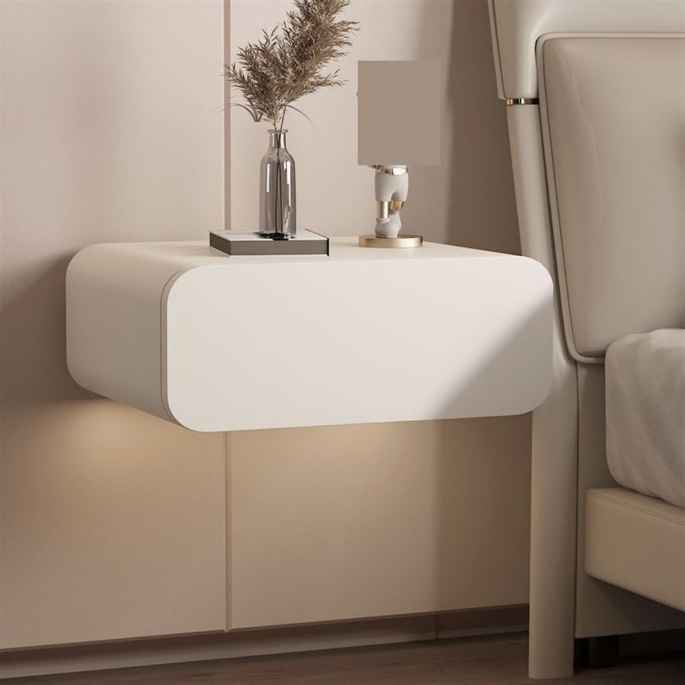 TYBKLHA Floating Nightstand, Small Modern Floating Bedside Table with Drawer, Floating Drawers Bed Side Table, Storage Cabinet for Bedroom, Bathroom,