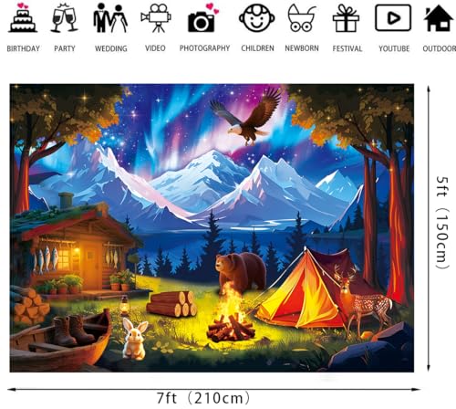 Fondo Fotográfico Multicolor 7x5FT (84x60 in) VINYL miniatura 6