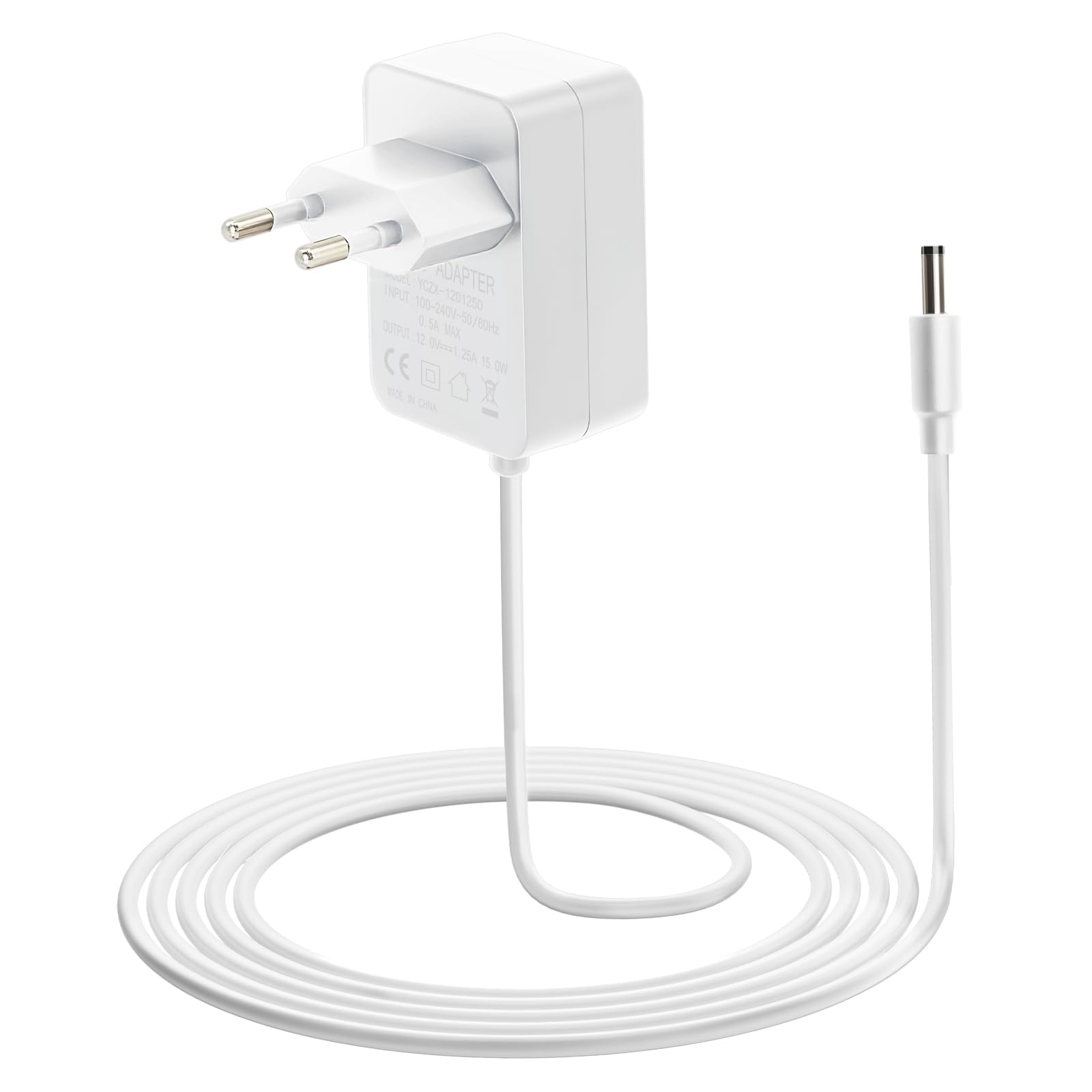 Adaptador de Corriente 15W para Alexa Echo Dot (3rd/4th/5th Gen), Echo Dot con Reloj (3rd/4th Gen), Echo Show 5 (1st/2nd Gen), Echo Spot y Fire TV Cube, Cargador Compatible con Dispositivos Amazon