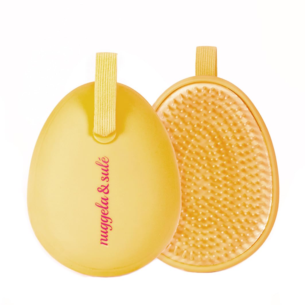 Nuggela & Sulé Tangle Tamer Brush, The Knot Tamer. Brush that helps untangle hair without tugging or breaking it. Flexible