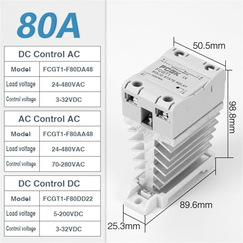Relais industriel monophasé 80A : Commutation DC-DC sans surchauffe - 2