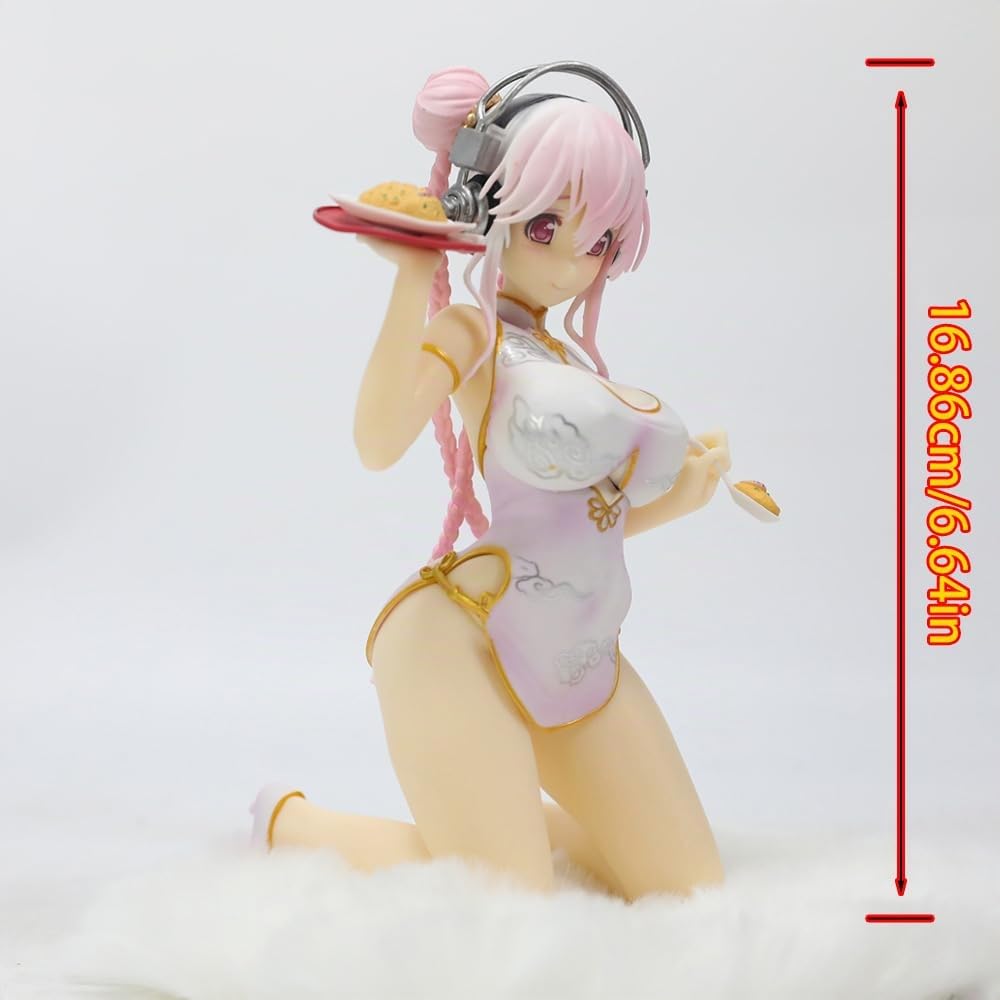 Figura Anime 1/7 Super Sonico Bilancia Ver. Action Figure bella Ragazza Anime Figure/Statue Giocattoli per adulti in PVC Anime Collezione Hobby/Ornamento 25 cm/9.8ih