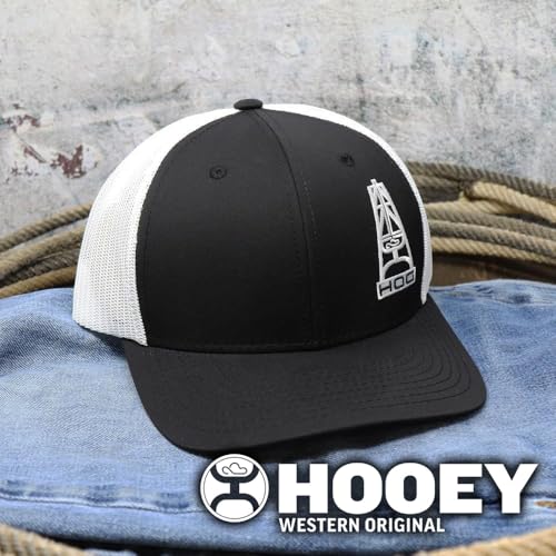 Image of HOOEY Oil Gear (HOG) Trucker Hat for Men - Adjustable Snapback Mesh Baseball Cap - Western Work & Casual Wear Breathable Mesh