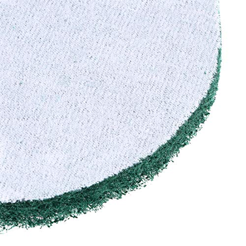 Image of uxcell 5 Inch 240 Grit Drill Power Brush Tile Scrubber Scouring Pads Cleaning Tool 5pcs (Pack of 4)