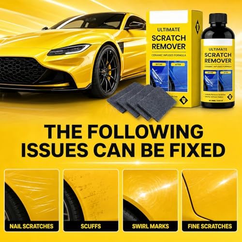 2Pcs Scratch Remover, 3.53 Fl Oz Plastic Polish Scratchs Removers, Professional Grade Car Scratch Repair Remover, All Paint Colors Polishing Kit, Quick Repair Scratches and Restore Shine — view 2