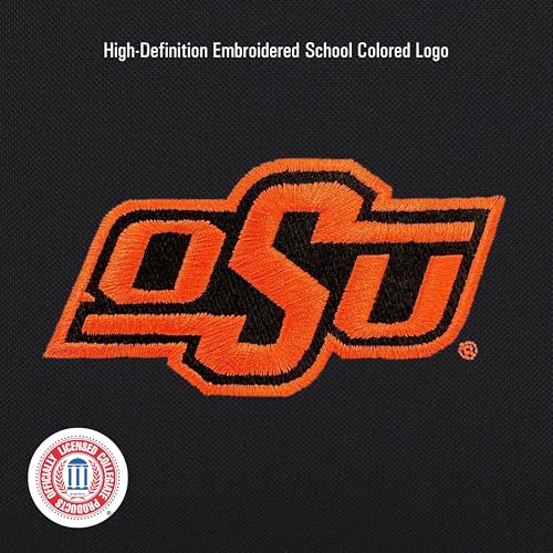 Image of JanSport NCAA Officially Licensed Backpack, Oklahoma State Cowboys, Superbreak Plus with Padded 15'' Laptop Sleeve, Spacious Computer Bag for Men & Women, Durable Daypack with Bottle Pocket, Black