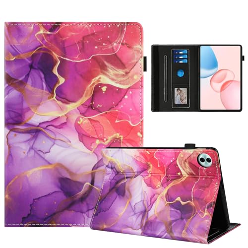 Coque Honor Pad 10 12.1 Housse Cuir PU Marbre Rose doré