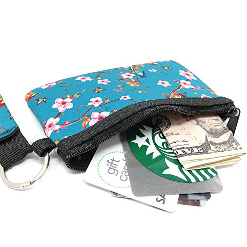 Bowbear Women’s Neoprene Credit Card Holder, Mini ID & Wallet Pouch with Wrist Strap3