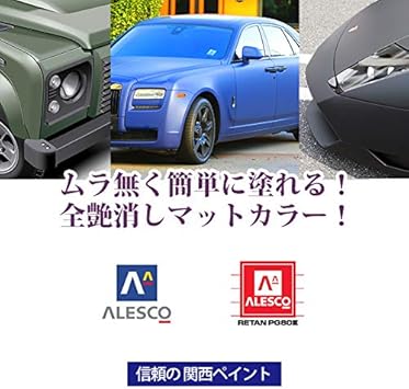関西ペイントpg80 つや消し マット ブラック 1 9kg 艶消し 黒 2液 自動車 ウレタン塗料 ペイント 車 バイク Amazon