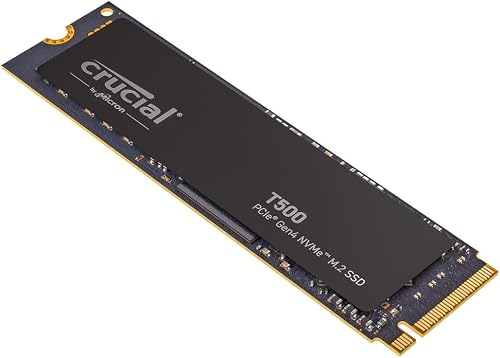 Crucial T500 4TB SSD PCIe Gen4 NVMe M.2, Up to 7000MB/s, …