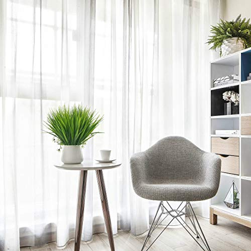 Cattree Artificial Shrubs Bushes, Plastic Plants Wheat Grass Fake Green Leaves Wedding Indoor Outdoor Home Garden Verandah Kitchen Office Table Centerpieces Arrangements Christmas Decoration 6 Pcs #TOP6