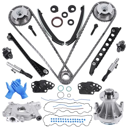 Engine Timing Chain Kit Oil Pump Water Pump Phasers VVTs