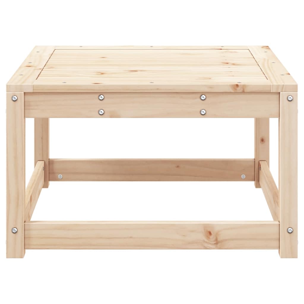 Taboret ogrodowy z litego drewna sosnowego, 63,5 x 63,5 x 38 cm, meble outdoorowe, siedzisko i podnóżek, wytrzymałe drewno sosnowe, wszechstronny stolik kawowy i modułowe meble ogrodowe na