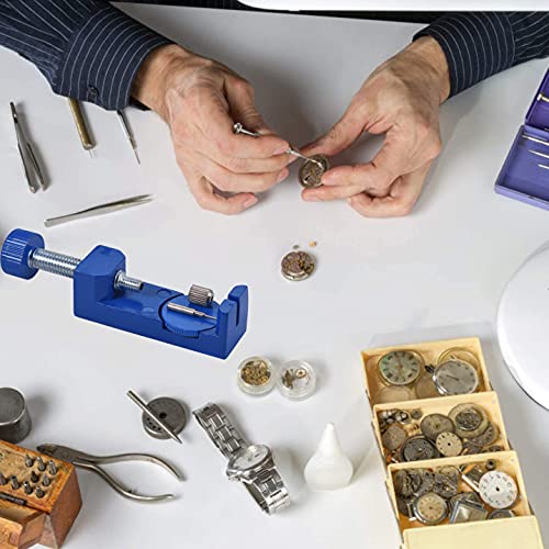Urtop Watch Band Remover kit,Watch Strap Removal Repair Tool with 12 Extra Punch Pins for Watch Link Pin Remove and Watch Sizing,Blue