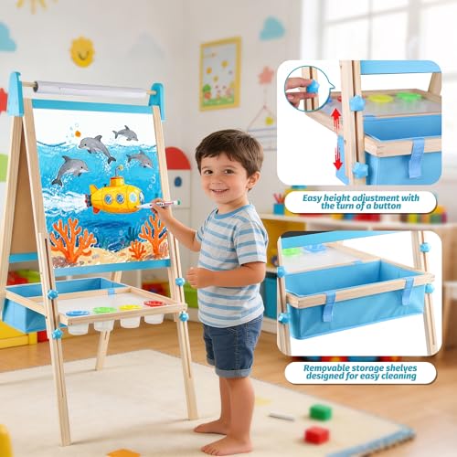 50% Off Wooden Easel for Kids – Creative Art Toy - Image 5