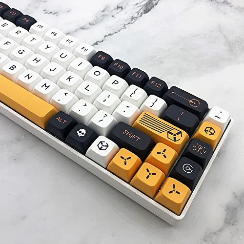 Keycaps XDA PBT Finis les Caractères Effacés Clavier Cherry MX