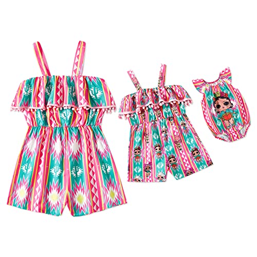 L.o.l. Surprise! Mom And Me Colorful Ruffled Cami Romper Shorts #TOP20
