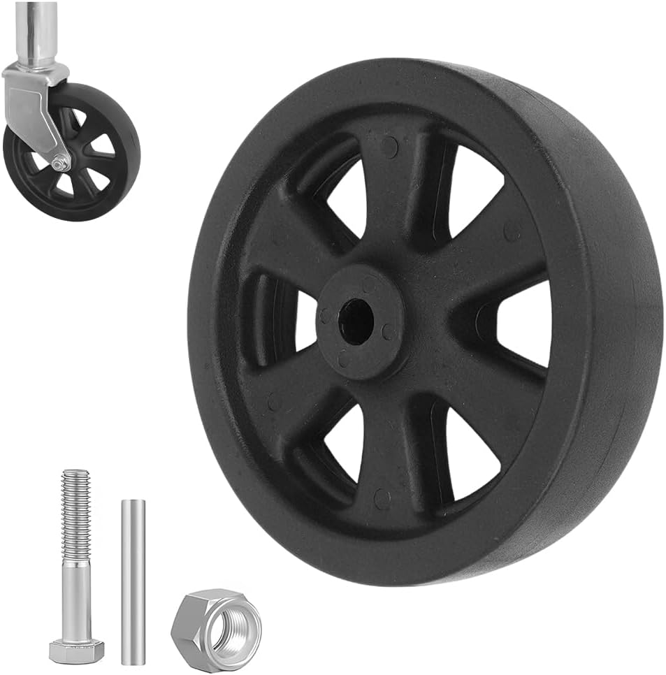 Trailer Jack Caster Wheel, 6 Inch Trailer Tongue Jack Wheel with 1200LB Load Capacity, Utility Replacement Parts Accessories, Suitable for Hitch Camper RV