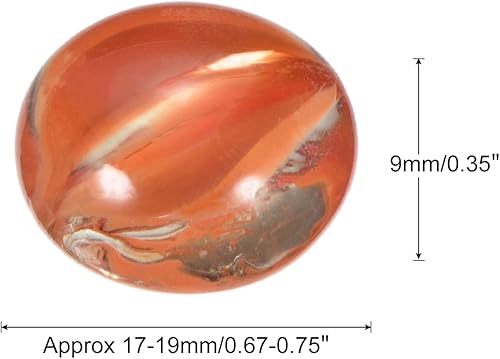 Miniatura 7 de MECCANIXITY Canicas decorativas de vidrio plano de 0.669-0.748 in, cuentas de relleno de jarrón de rocas, pétalos azules para decoración de mesa de