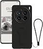 Funda para vivo X200 Ultra con Soporte para Mujeres y Hombres, Compatible con vivo X200 Ultra, Funda de Silicona con Correa, Suave y Antigolpes (Negro) 1